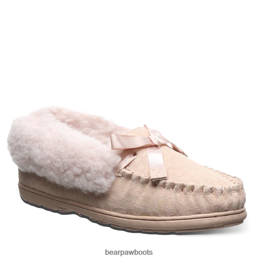Hausschuhe BEARPAW Indio exotisch rosa Leoparden-Glitzer Frauen J080PL300