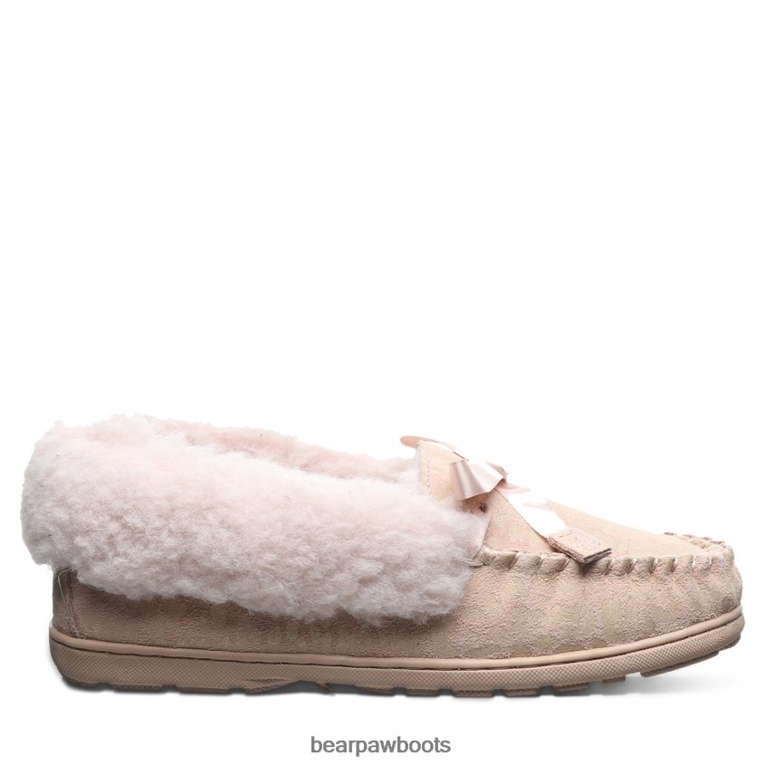 Hausschuhe BEARPAW Indio exotisch rosa Leoparden-Glitzer Frauen J080PL300