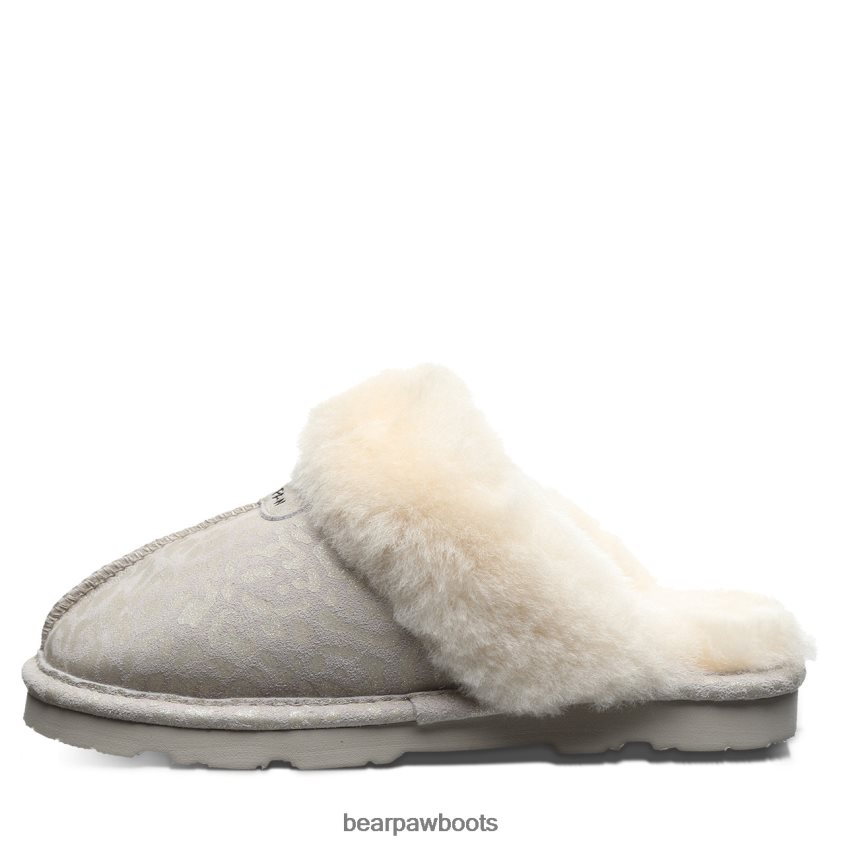 Hausschuhe BEARPAW Loki exotisch Winterweißer Leoparden-Glitzer Frauen J080PL266