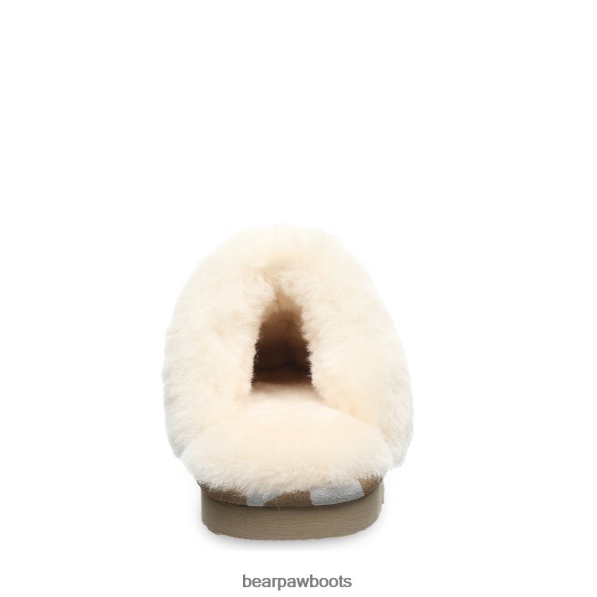 Hausschuhe BEARPAW Loki exotisch hellbrauner Kuhdruck Frauen J080PL265