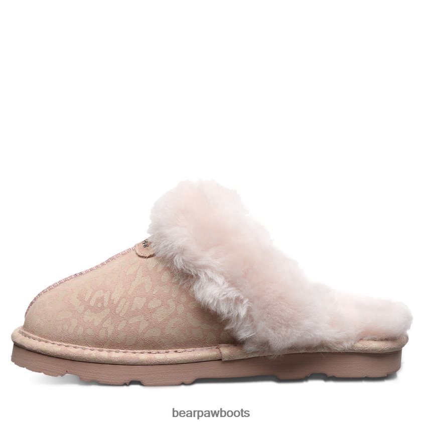 Hausschuhe BEARPAW Loki exotisch rosa Leoparden-Glitzer Frauen J080PL267