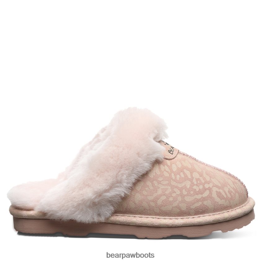 Hausschuhe BEARPAW Loki exotisch rosa Leoparden-Glitzer Frauen J080PL267