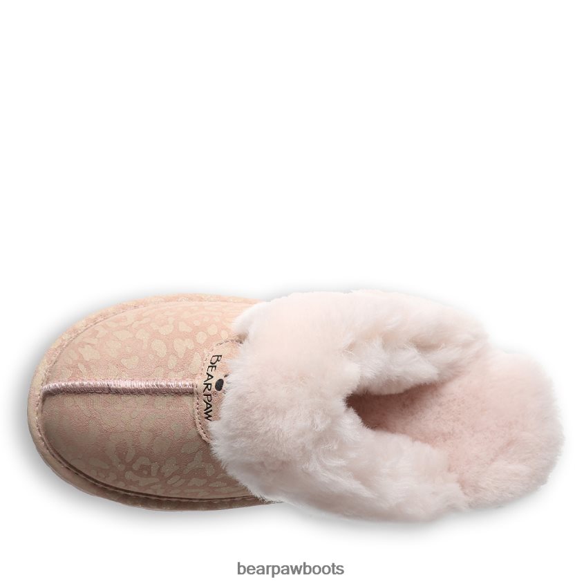 Hausschuhe BEARPAW Loki exotisch rosa Leoparden-Glitzer Frauen J080PL267