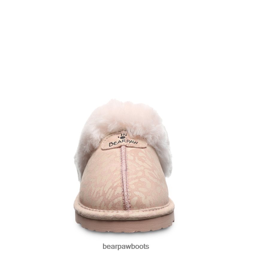 Hausschuhe BEARPAW Loki exotisch rosa Leoparden-Glitzer Frauen J080PL267