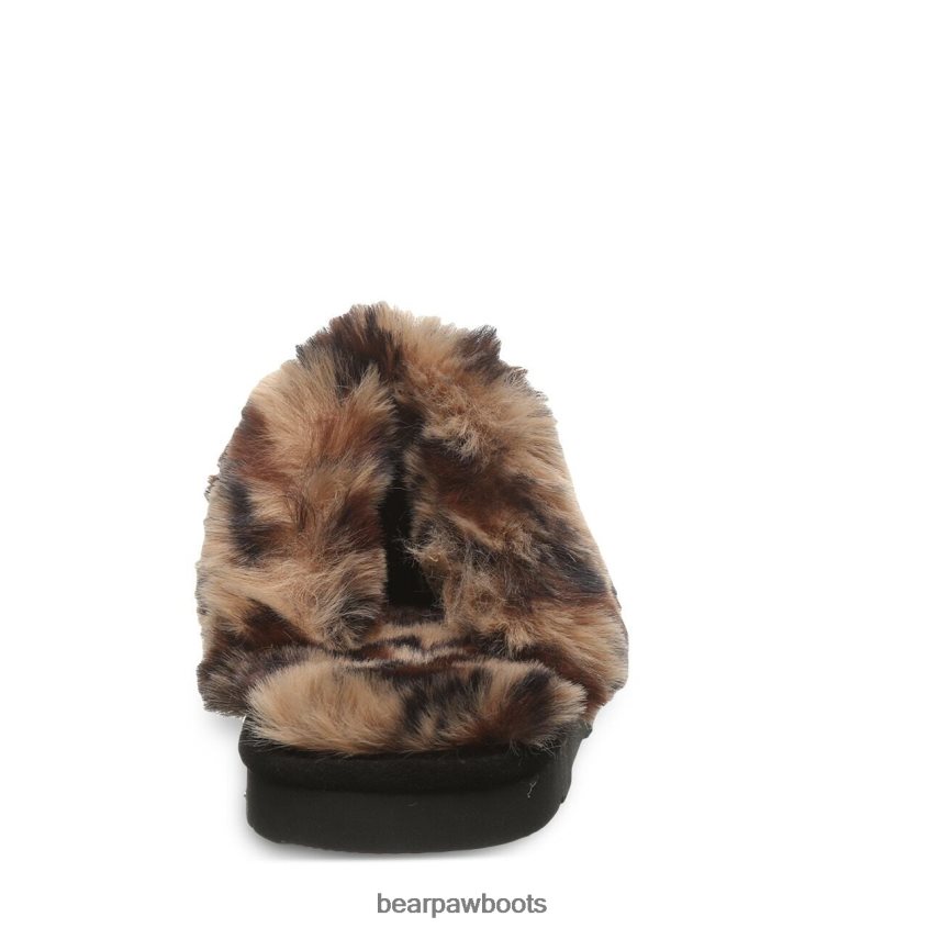 Hausschuhe BEARPAW Loki schwarz/leopardenfell Frauen J080PL304