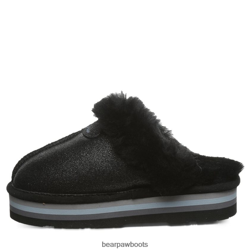 Hausschuhe BEARPAW Retro-Loki schwarzer Kaviar Frauen J080PL320