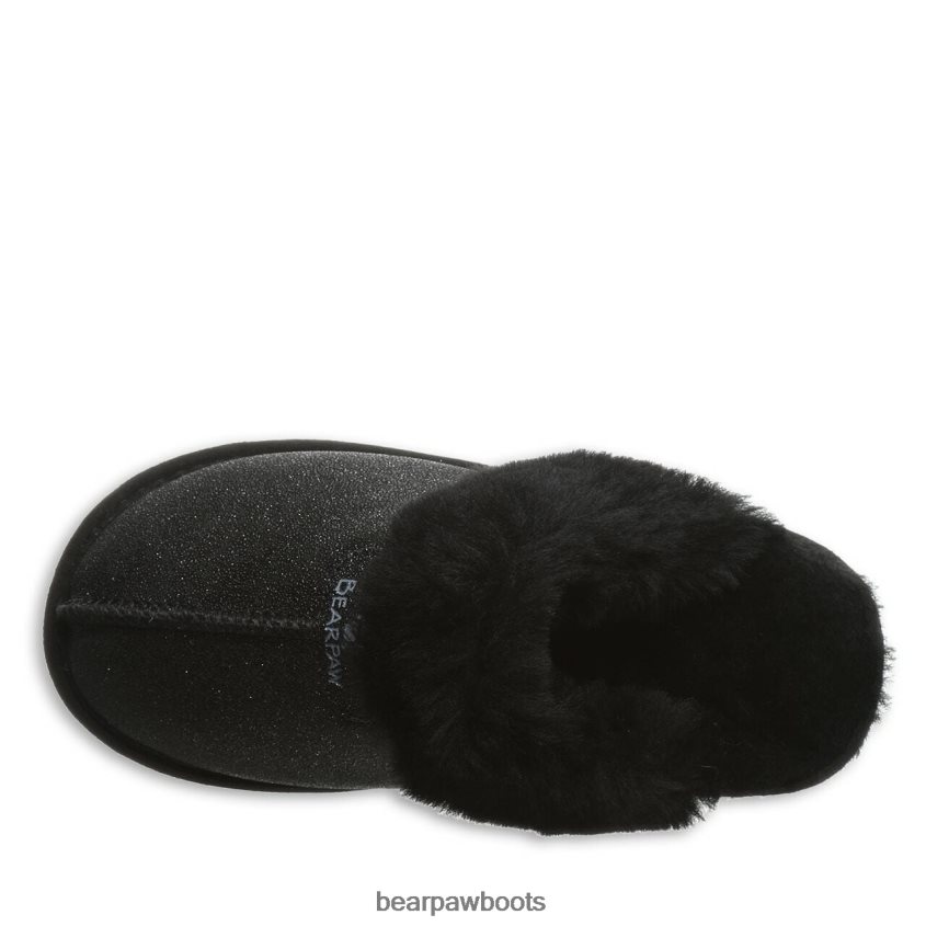 Hausschuhe BEARPAW Retro-Loki schwarzer Kaviar Frauen J080PL320