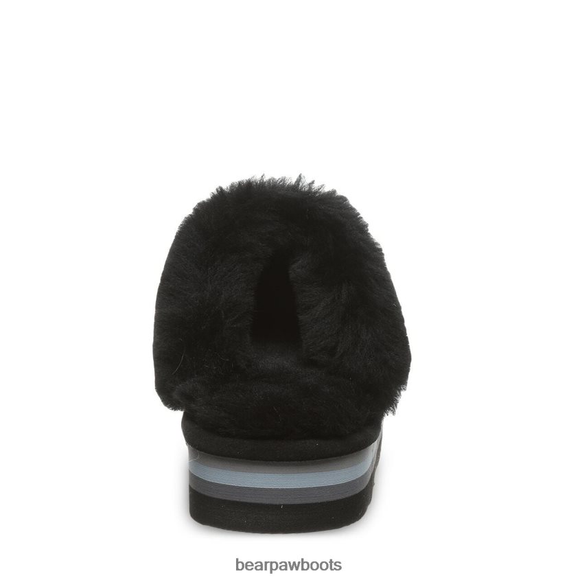 Hausschuhe BEARPAW Retro-Loki schwarzer Kaviar Frauen J080PL320