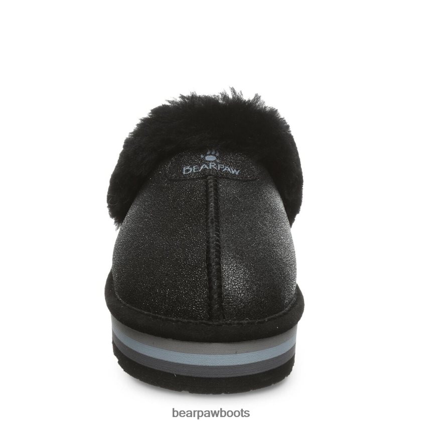 Hausschuhe BEARPAW Retro-Loki schwarzer Kaviar Frauen J080PL320