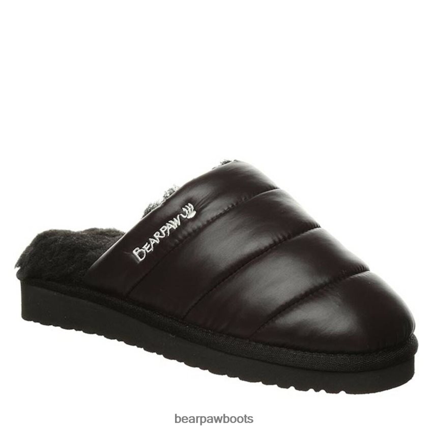 Hausschuhe BEARPAW bauschiger Slipper Schwarz Frauen J080PL319