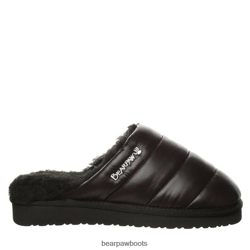 Hausschuhe BEARPAW bauschiger Slipper Schwarz Frauen J080PL319