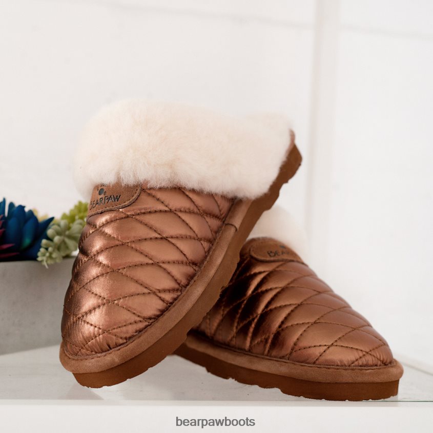 Hausschuhe BEARPAW effie Bronze Frauen J080PL302