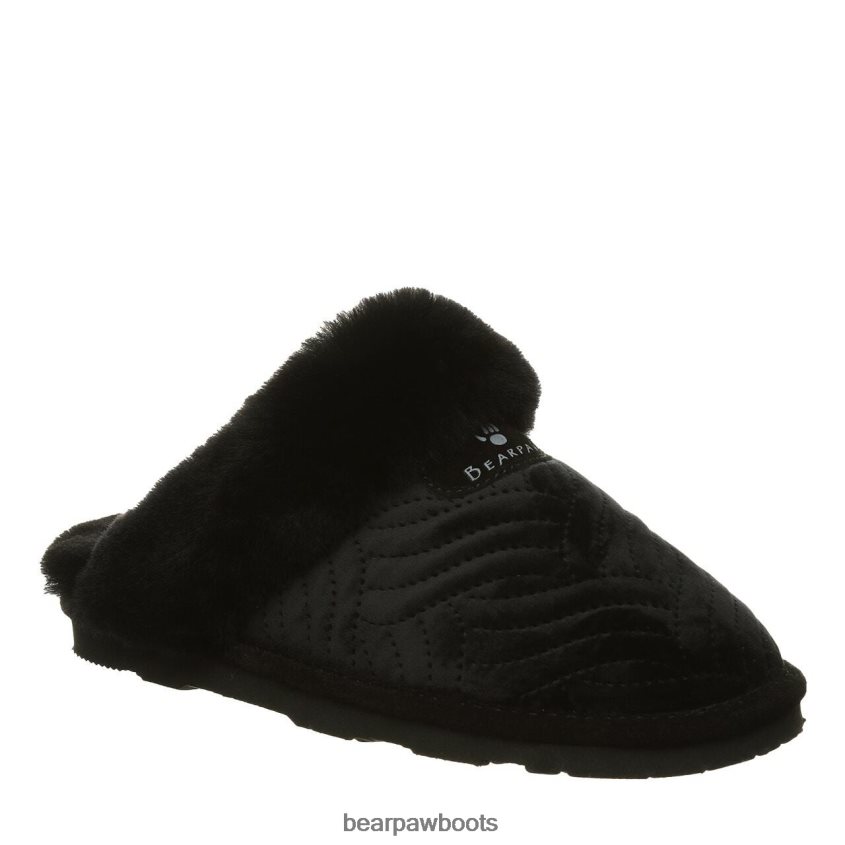 Hausschuhe BEARPAW effie schwarzer Samt Frauen J080PL310