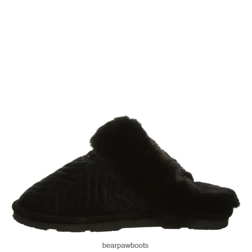 Hausschuhe BEARPAW effie schwarzer Samt Frauen J080PL310