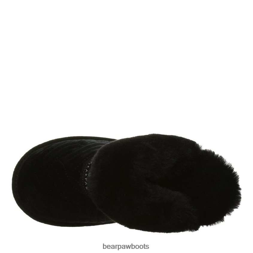 Hausschuhe BEARPAW effie schwarzer Samt Frauen J080PL310