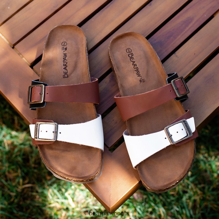 Sandalen BEARPAW Julia II sattel/weiß Frauen J080PL371