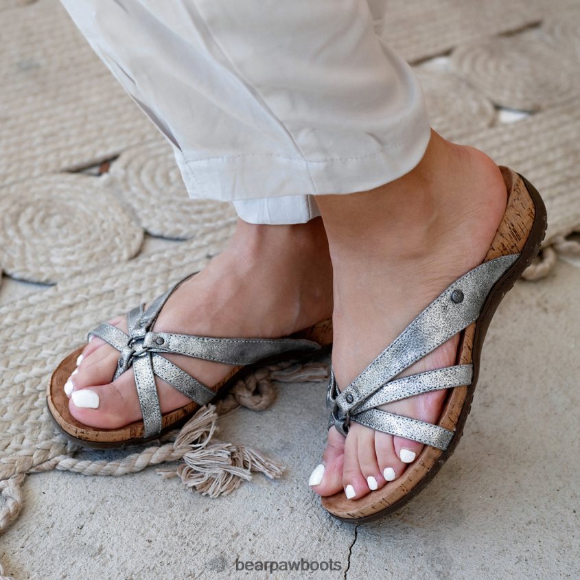 Sandalen BEARPAW Kitz Silber Frauen J080PL442