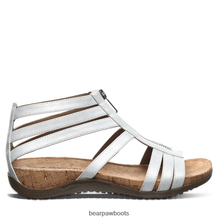Sandalen BEARPAW Layla II breit weißmetallic Frauen J080PL432