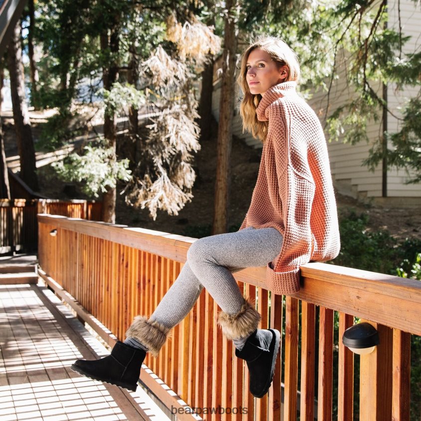 Stiefel BEARPAW Alyssa Schwarz Frauen J080PL83