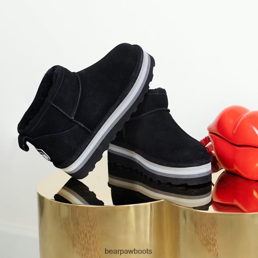 Stiefel BEARPAW Retro-Shorty Schwarz Frauen J080PL30