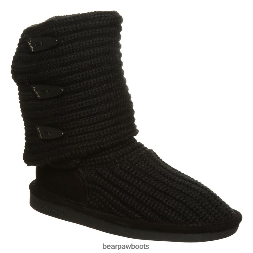 Stiefel BEARPAW hoch stricken Schwarz Frauen J080PL178