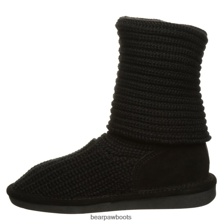 Stiefel BEARPAW hoch stricken Schwarz Frauen J080PL178