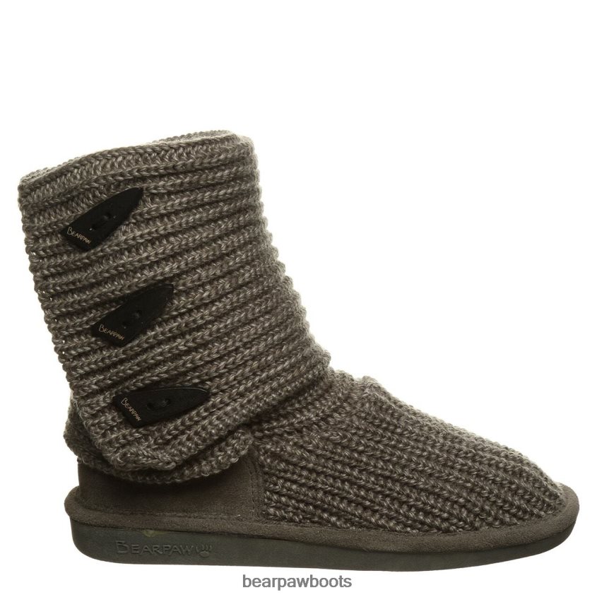 Stiefel BEARPAW hoch stricken grau Frauen J080PL176