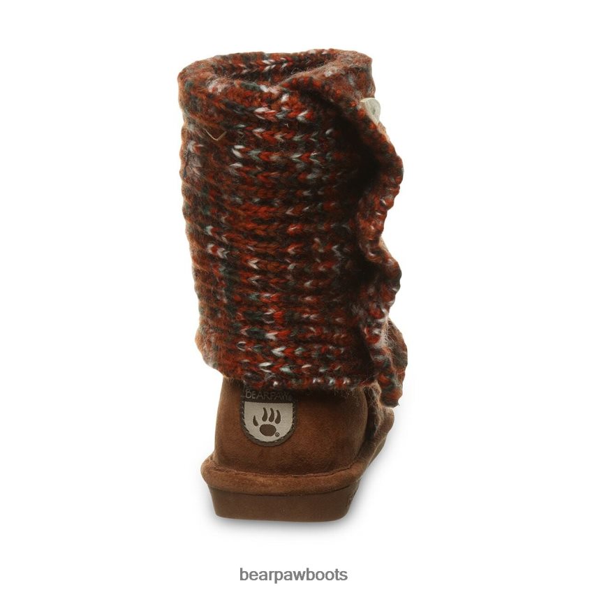 Stiefel BEARPAW hoch stricken rostrot Frauen J080PL175