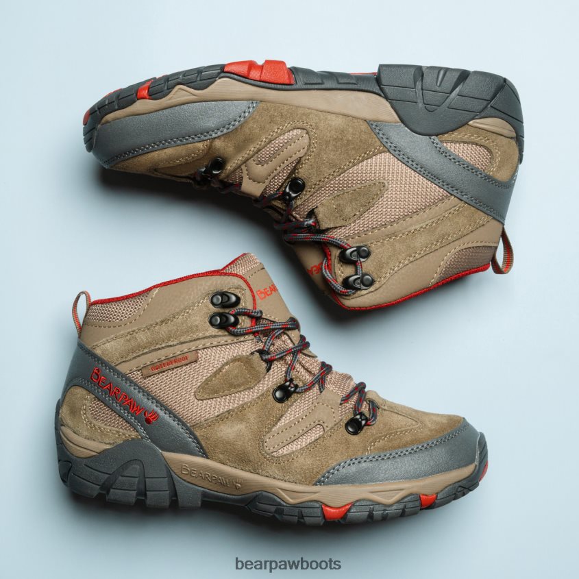 Wanderer BEARPAW Korsika taupe/rot Frauen J080PL339