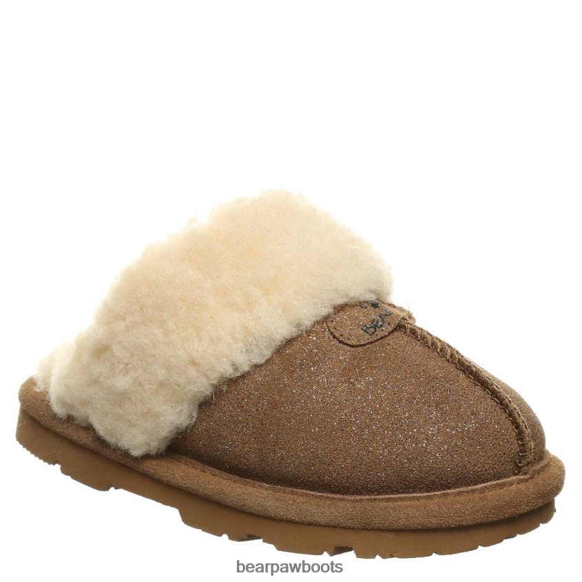Hausschuhe BEARPAW Loki Jugend Hickory-Kaviar Kinder J080PL614