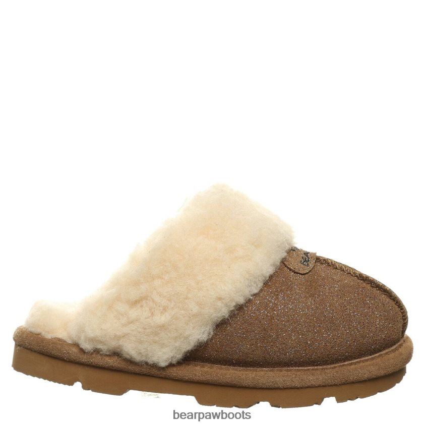 Hausschuhe BEARPAW Loki Jugend Hickory-Kaviar Kinder J080PL614
