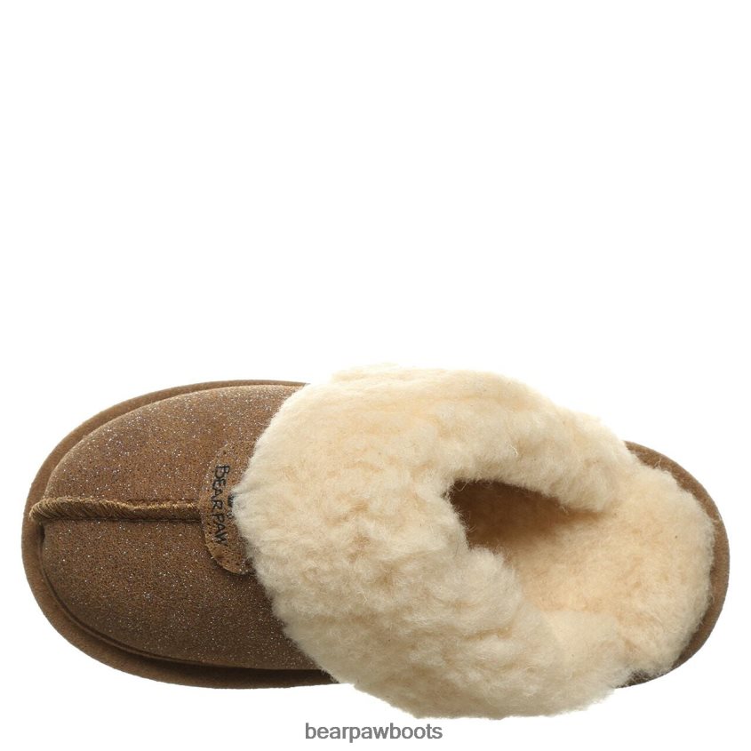 Hausschuhe BEARPAW Loki Jugend Hickory-Kaviar Kinder J080PL614