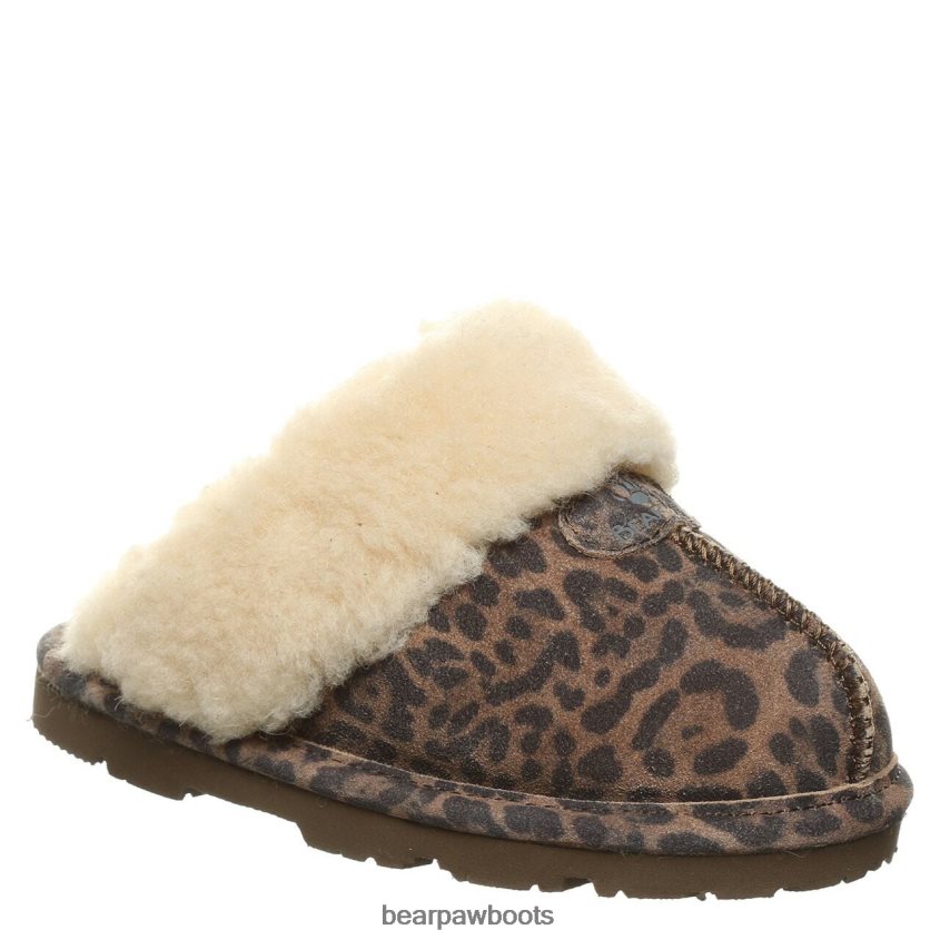 Hausschuhe BEARPAW Loki Jugend Leopard Kinder J080PL616
