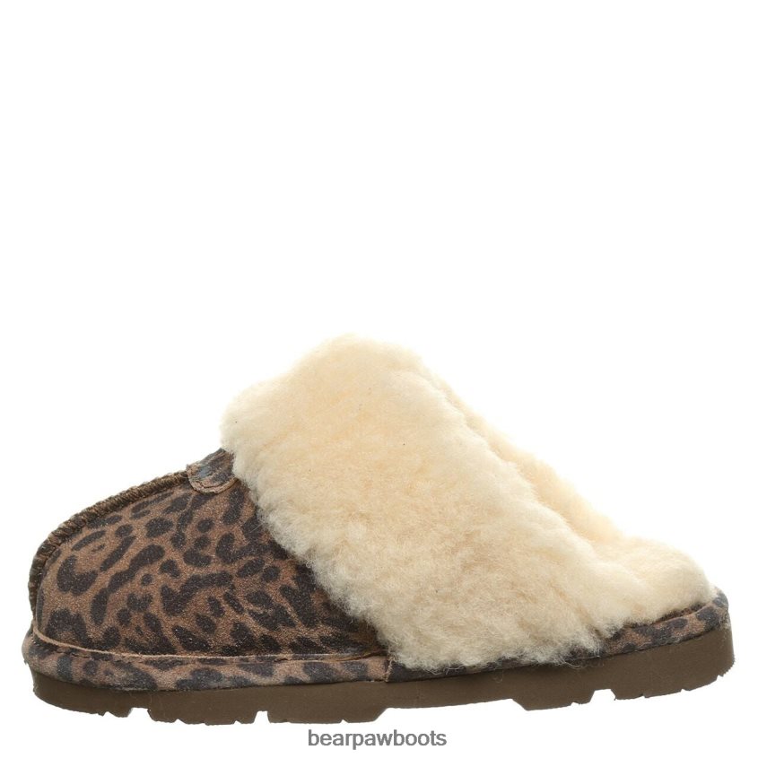 Hausschuhe BEARPAW Loki Jugend Leopard Kinder J080PL616
