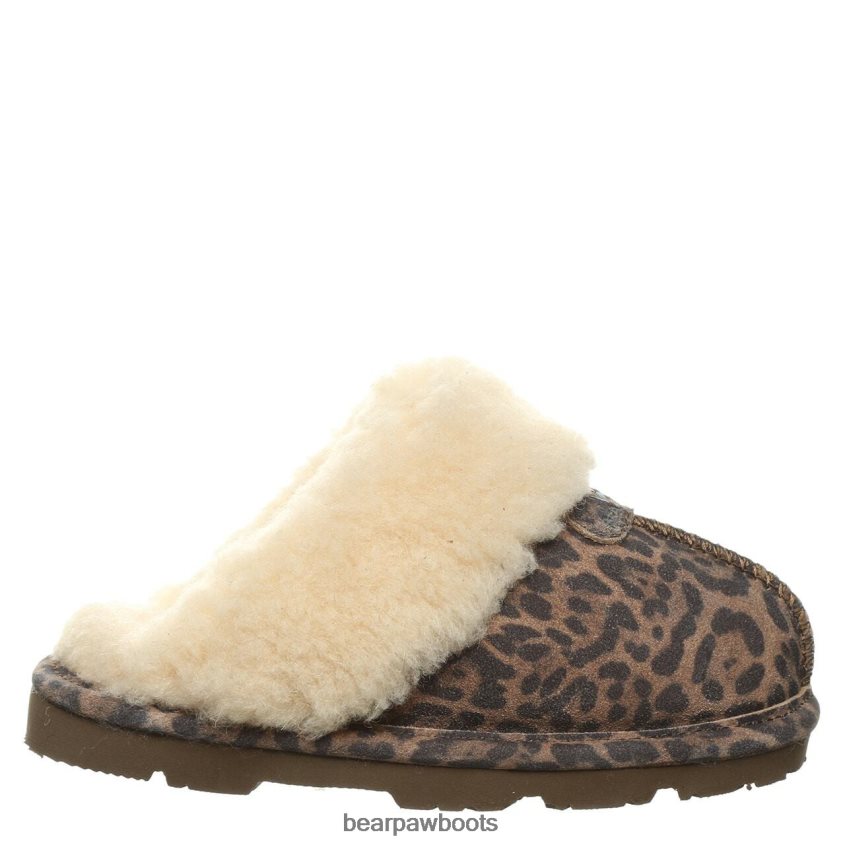 Hausschuhe BEARPAW Loki Jugend Leopard Kinder J080PL616
