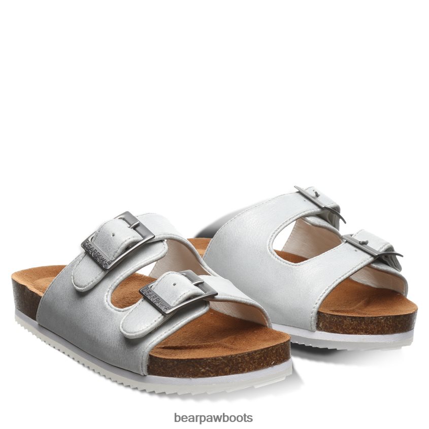 Sandalen BEARPAW Brooklyn-Jugend weißmetallic Kinder J080PL625