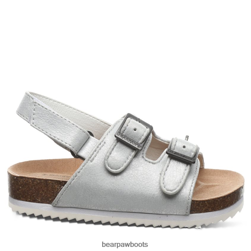 Sandalen BEARPAW Brooklyn-Kleinkind weißmetallic Kinder J080PL626