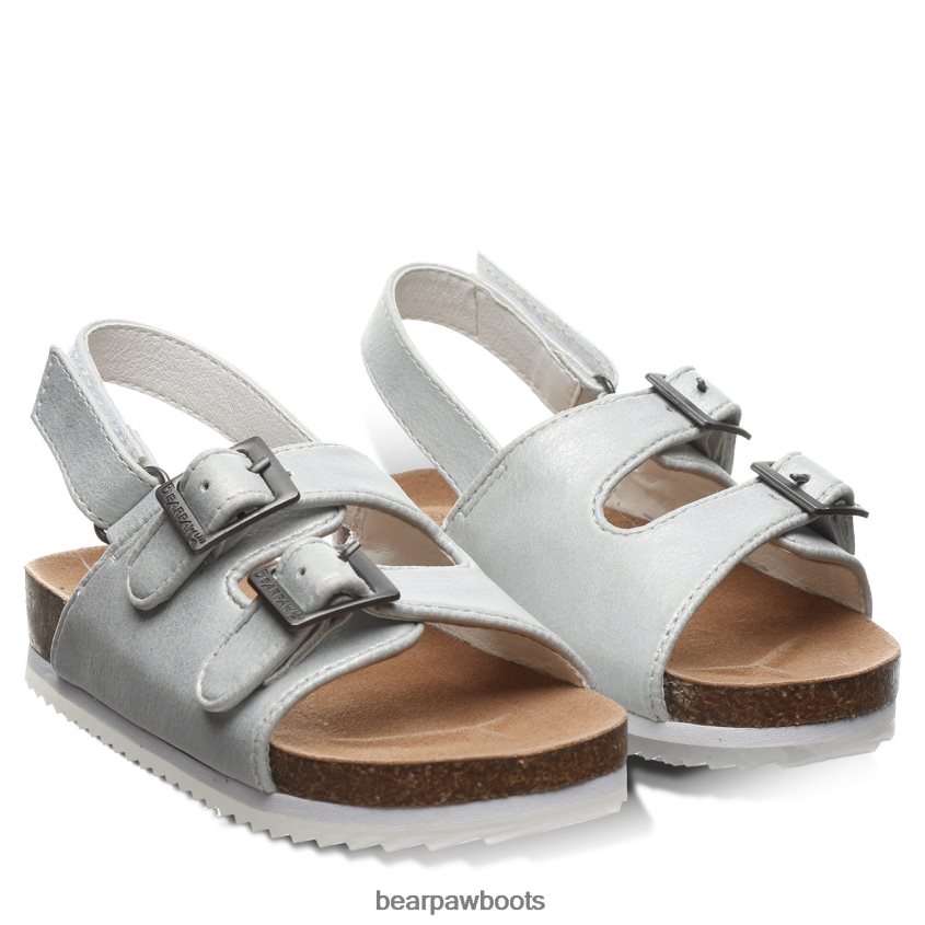 Sandalen BEARPAW Brooklyn-Kleinkind weißmetallic Kinder J080PL626