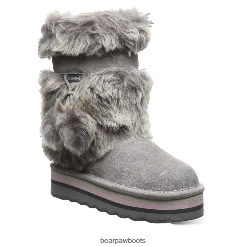 Stiefel BEARPAW Retro-Tama-Jugend grauer Nebel Kinder J080PL597