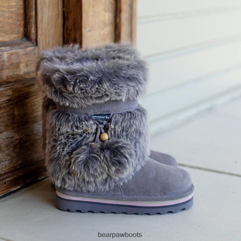 Stiefel BEARPAW Retro-Tama-Jugend grauer Nebel Kinder J080PL597