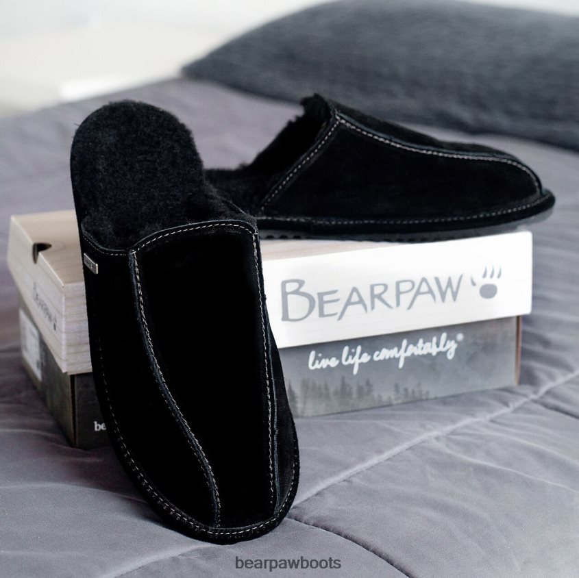 Hausschuhe BEARPAW Pierre Schwarz Männer J080PL529